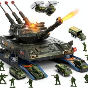 Kids Army Tank Toy Set Metal Alloy Plastic-0