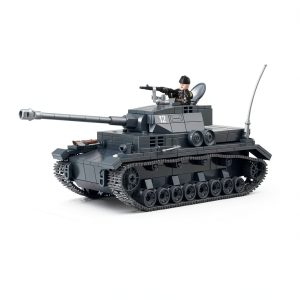 PZ.KPFW IV Tank Model xjy 1:35 Scale Block with Rotating Turret-0