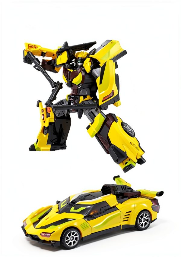 ssmall SPARKBIT Transforming Robot Toy – Metal Cardbot S with Car Mode-3