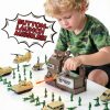 Shantoushi AT-001 Army Battle Set 40 Soldiers 6 Vehicles-1