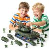 ZHYLLO HS551A Army Tank Playset with Helicopter, Truck & Soldiers-1