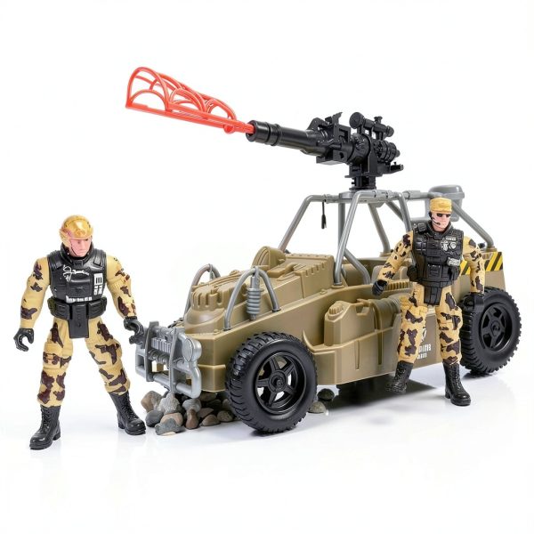 Military Toy Set Fisca 30‑Piece Buildable Army Figures and Vehicles-3