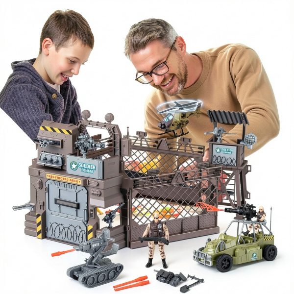 Military Toy Set Fisca 30‑Piece Buildable Army Figures and Vehicles-5