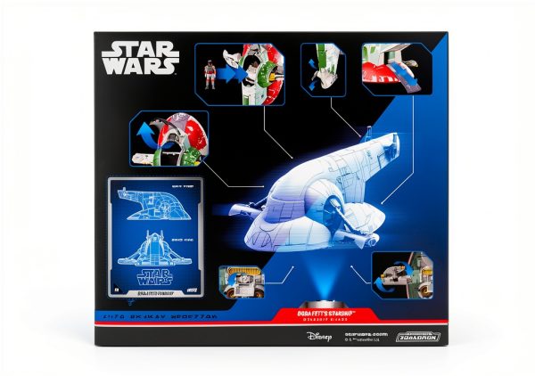 Jazwares Boba Fett Star Wars Micro Galaxy Vehicle 7 Inch Armored-5
