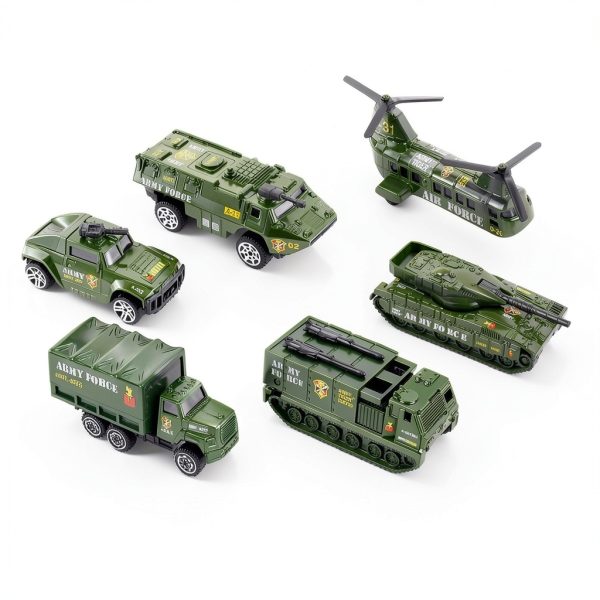 ZHYLLO HS551A Army Tank Playset with Helicopter, Truck & Soldiers-6