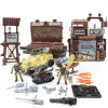 Military Toy Set Fisca 30‑Piece Buildable Army Figures and Vehicles-1