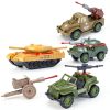 Army Men Playset VBACALA with 7 Vehicles 5 Helicopters and 12 Soldiers-4
