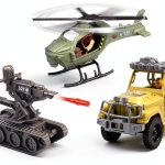 Kaim Military Toy Set KM-81A Helicopter Tank Vehicle 4 Soldiers-0