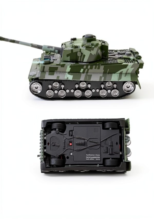 Luckystar Control Army Tank Toy 360° Turret Lights Sounds for Kids-1