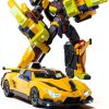 ssmall SPARKBIT Transforming Robot Toy – Metal Cardbot S with Car Mode-1