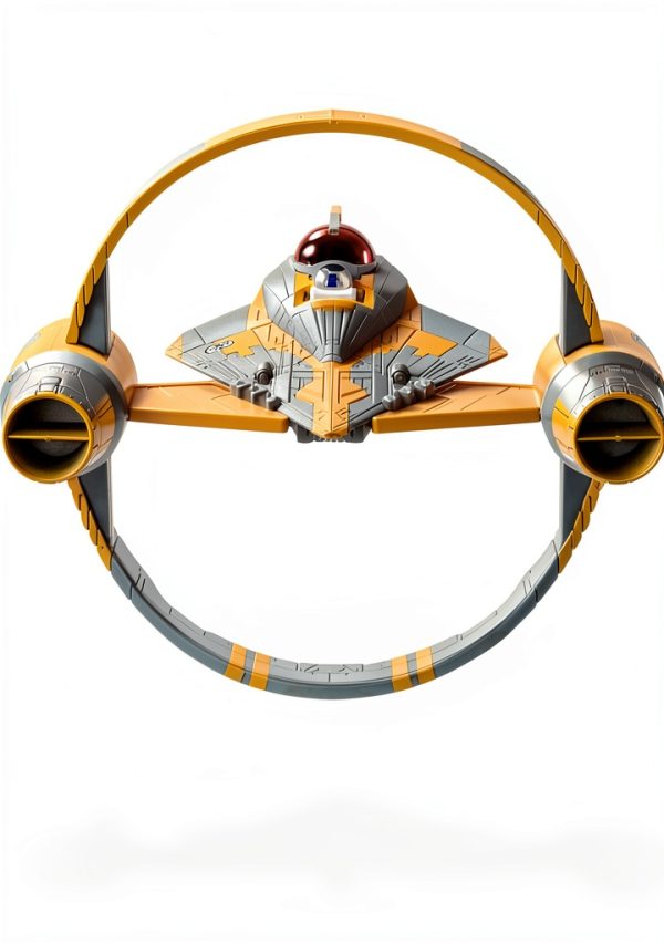 Jazwares Anakin Skywalker 5‑Inch Starfighter Vehicle with R2‑D2-3