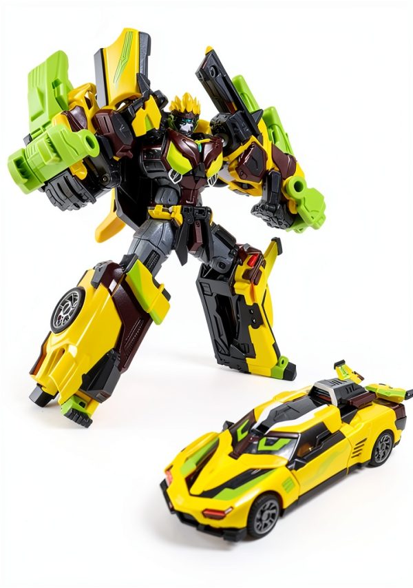 ssmall SPARKBIT Transforming Robot Toy – Metal Cardbot S with Car Mode-0
