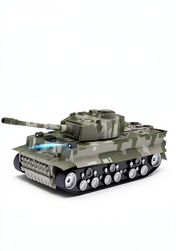 Luckystar Control Army Tank Toy 360° Turret Lights Sounds for Kids-6