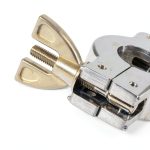 uxcell 2 Pcs Aluminum Vacuum Clamp 68mm X 46mm KF40 Single Pin Clamp Wing Nut W Center Ring for Ferrule TC-0