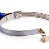Rockler Keyed Bridge Hose Clamps Pack of 5 4in Stainless Steel-0