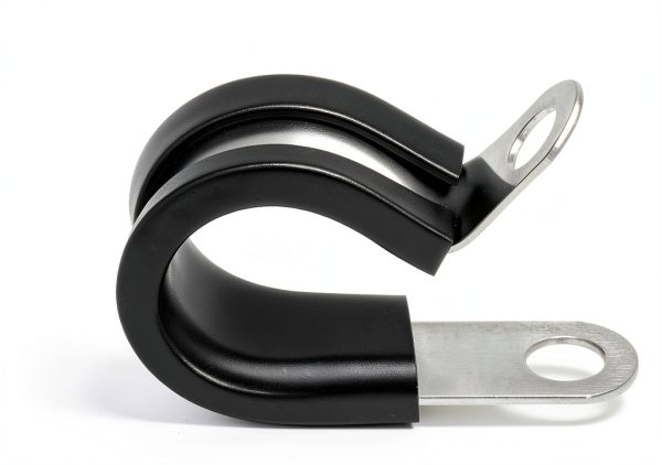Rubber Cushioned 1.25" Insulated Clamp 10-Pack Steel by SEVEN-1