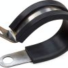 Rubber Cushioned 1.25" Insulated Clamp 10-Pack Steel by SEVEN-0