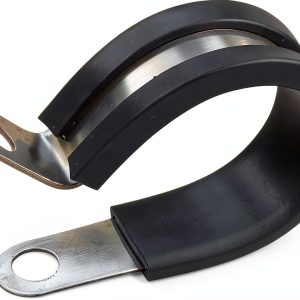 Rubber Cushioned 1.25" Insulated Clamp 10-Pack Steel by SEVEN-0