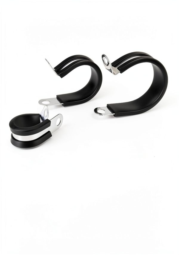 Rubber Cushioned 1.25" Insulated Clamp 10-Pack Steel by SEVEN-2