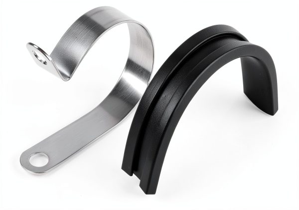 Rubber Cushioned 1.25" Insulated Clamp 10-Pack Steel by SEVEN-4